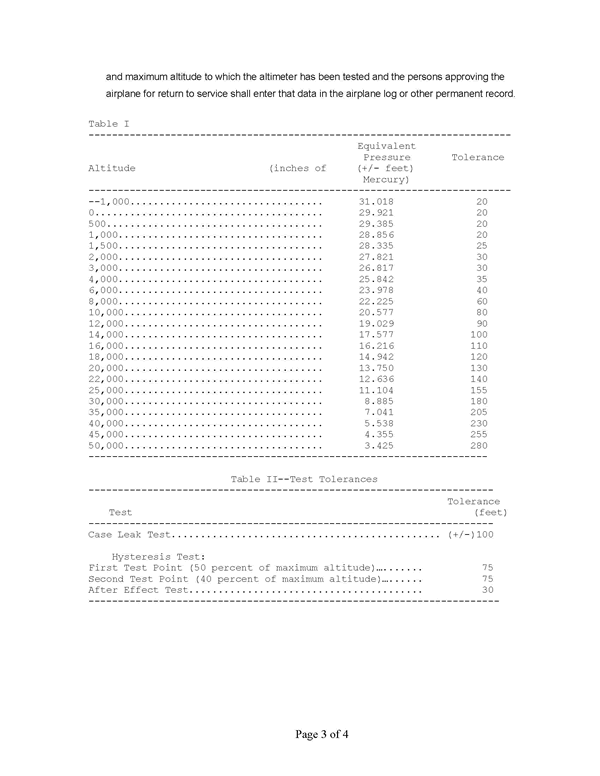 FAR 43 Appendix E